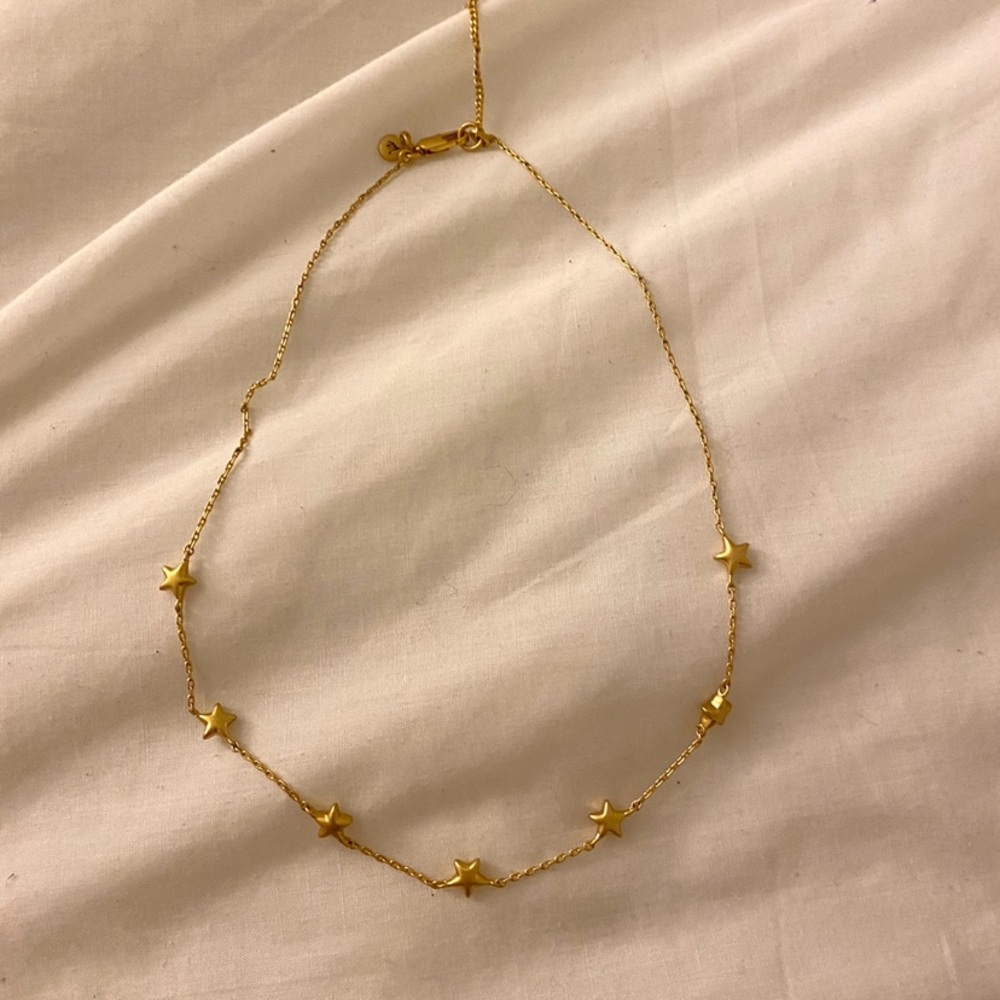 Gold Star Choker Necklace